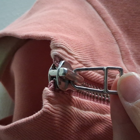 Veronica Beard Pink Dylan Zip Top Small - Picture 4 of 6